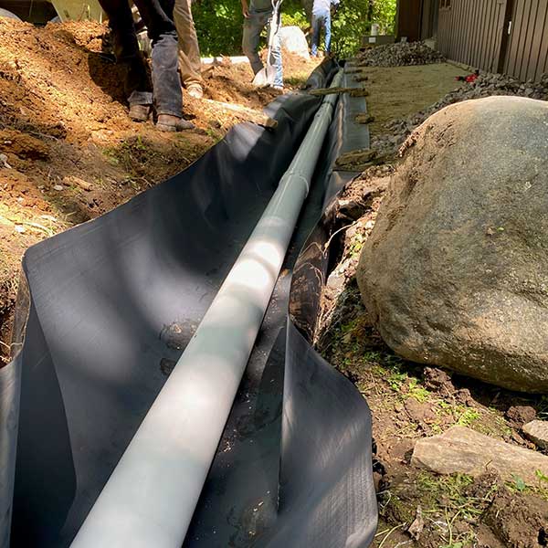 Underground Downspout Drain Liner