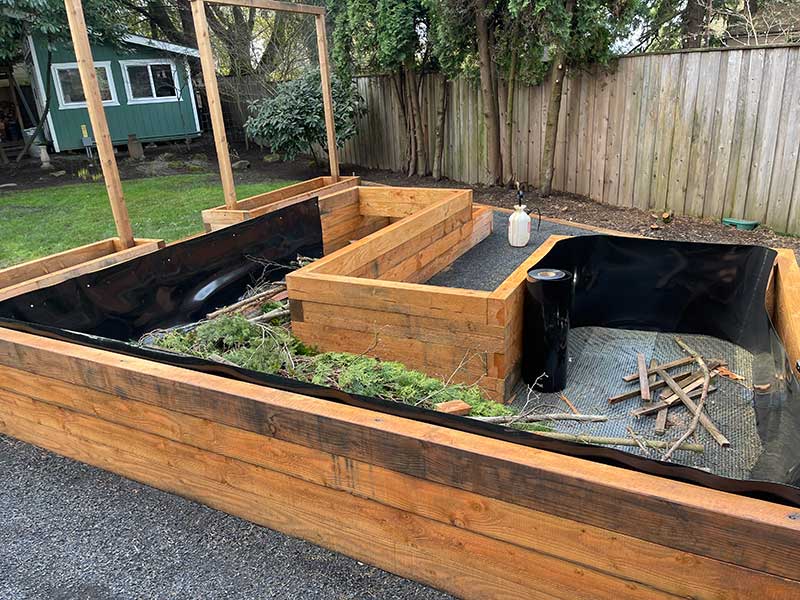 deck planters boxes Deck Planter Box Liner Material