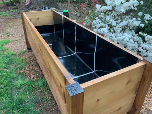 Plant Box Liner Material Installed