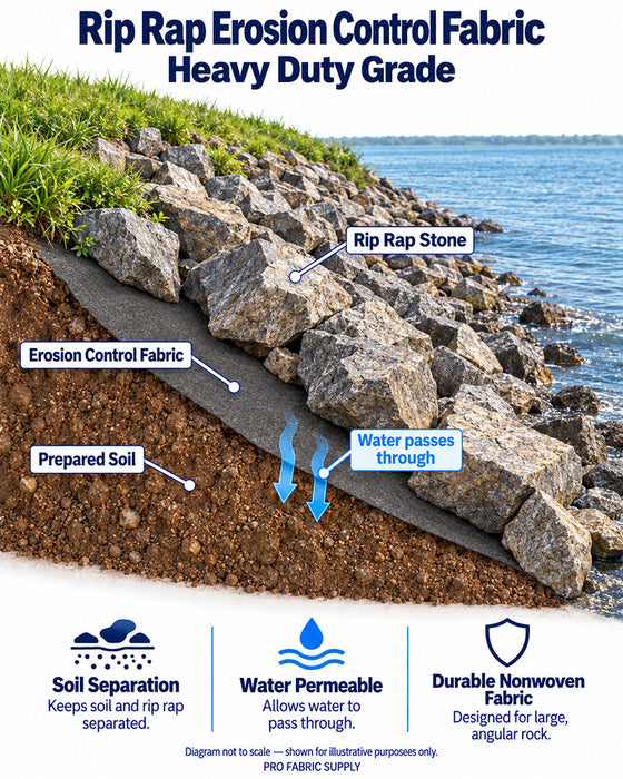 Rip Rap Erosion Control Fabric