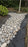 Filter fabric under a residential dry creek bed

