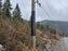 Pole wrapped in HDPE in mountain area