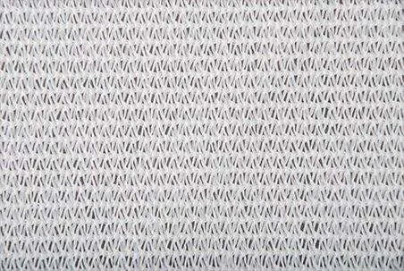 White knitted shade cloth