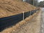 Silt fence installation at a jobsite
