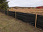 Silt fence for sediment control on a site
