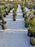 White ground cover fabric under nursery plants
