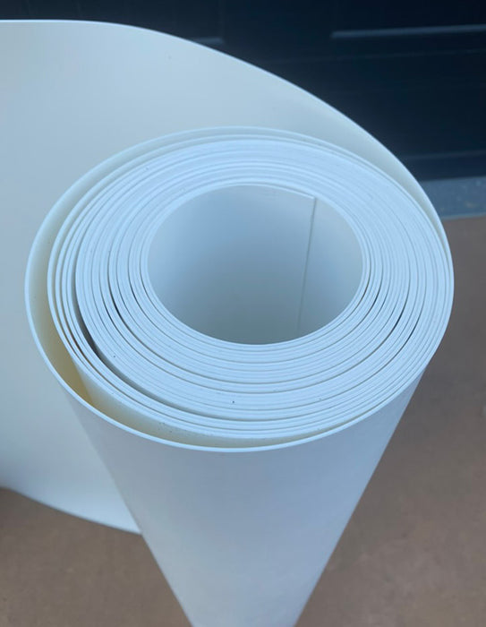 Plastic Sheet: Polypropylene, 1/16 Thick, 48 Long, Translucent White