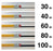 comparison of the different thicknesses of trench liner.